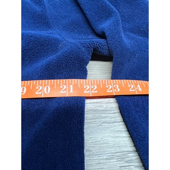 Vintage LL Bean Blue Snap T Pullover Fleece Jacket XL Pockets Embroidered Logo‎ - Picture 7 of 8